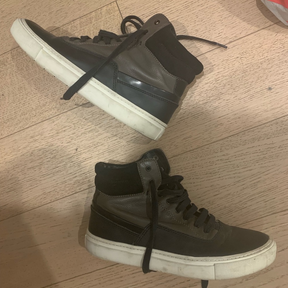 Vince high top leather sneakers size 7